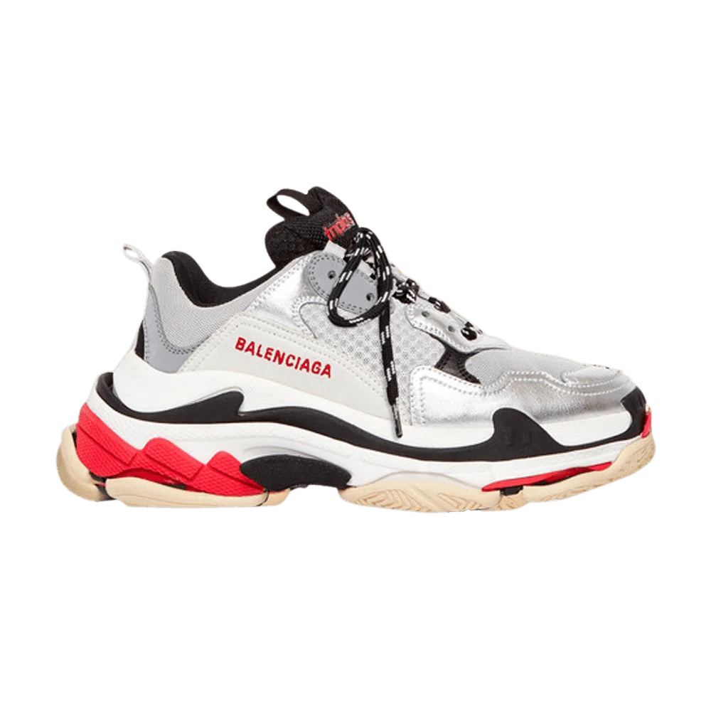 Кроссовки Balenciaga Wmns Triple S 'Red Silver White' 2019