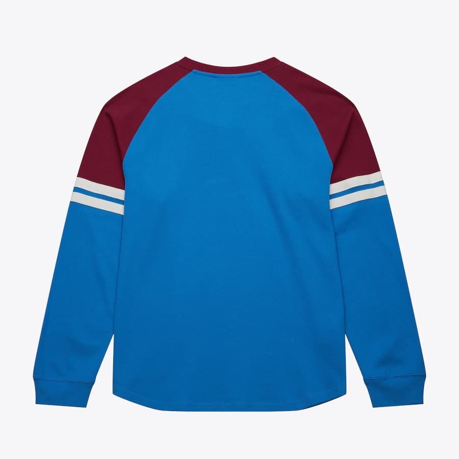 Лонгслив Mitchell & Ness Blue Colorado Avalanche Thermal Henley Top
