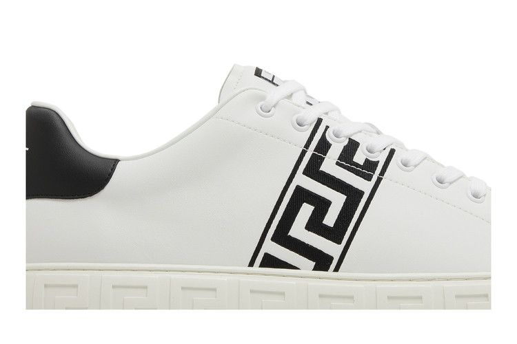 Кроссовки Versace Embroidered Greca Sneaker 'White Black'