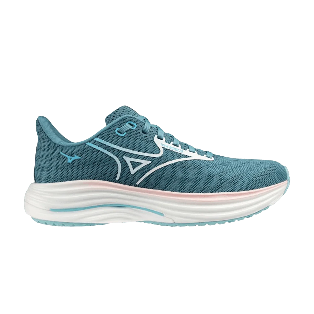 Krossovki-Mizuno-Wmns-Wave-Rider-29-Green-White