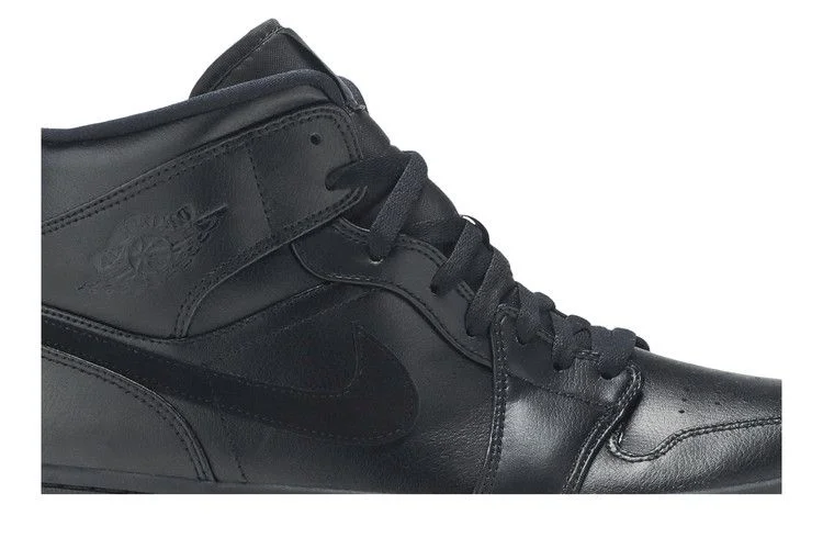Кроссовки Air Jordan 1 Mid 'Triple Black'