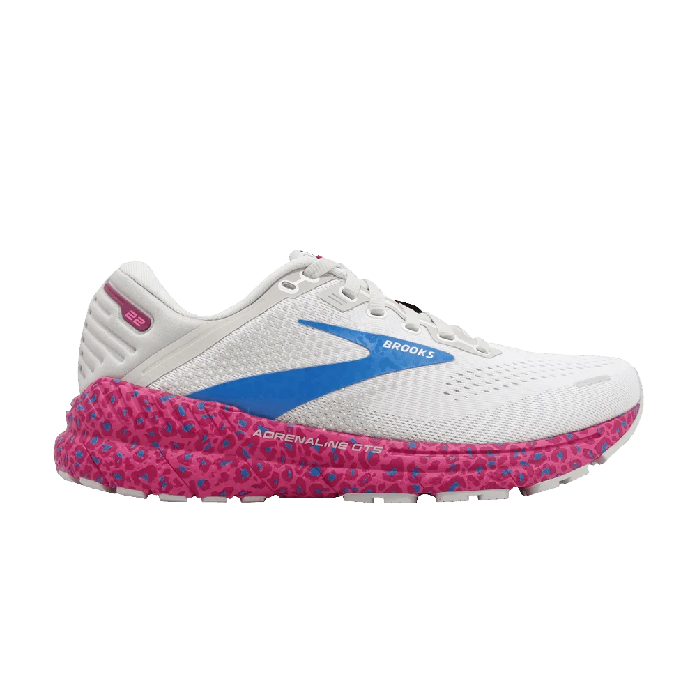 Krossovki-Brooks-Wmns-Adrenaline-GTS-22-White-Brilliant-Leopard