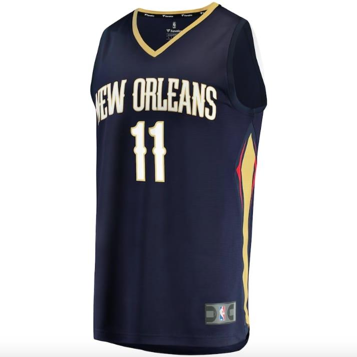 Баскетбольная джерси 2022 NBA Draft First Round Pick New Orleans Pelicans #11 Dyson Daniels Fast Break Icon Navy Jersey