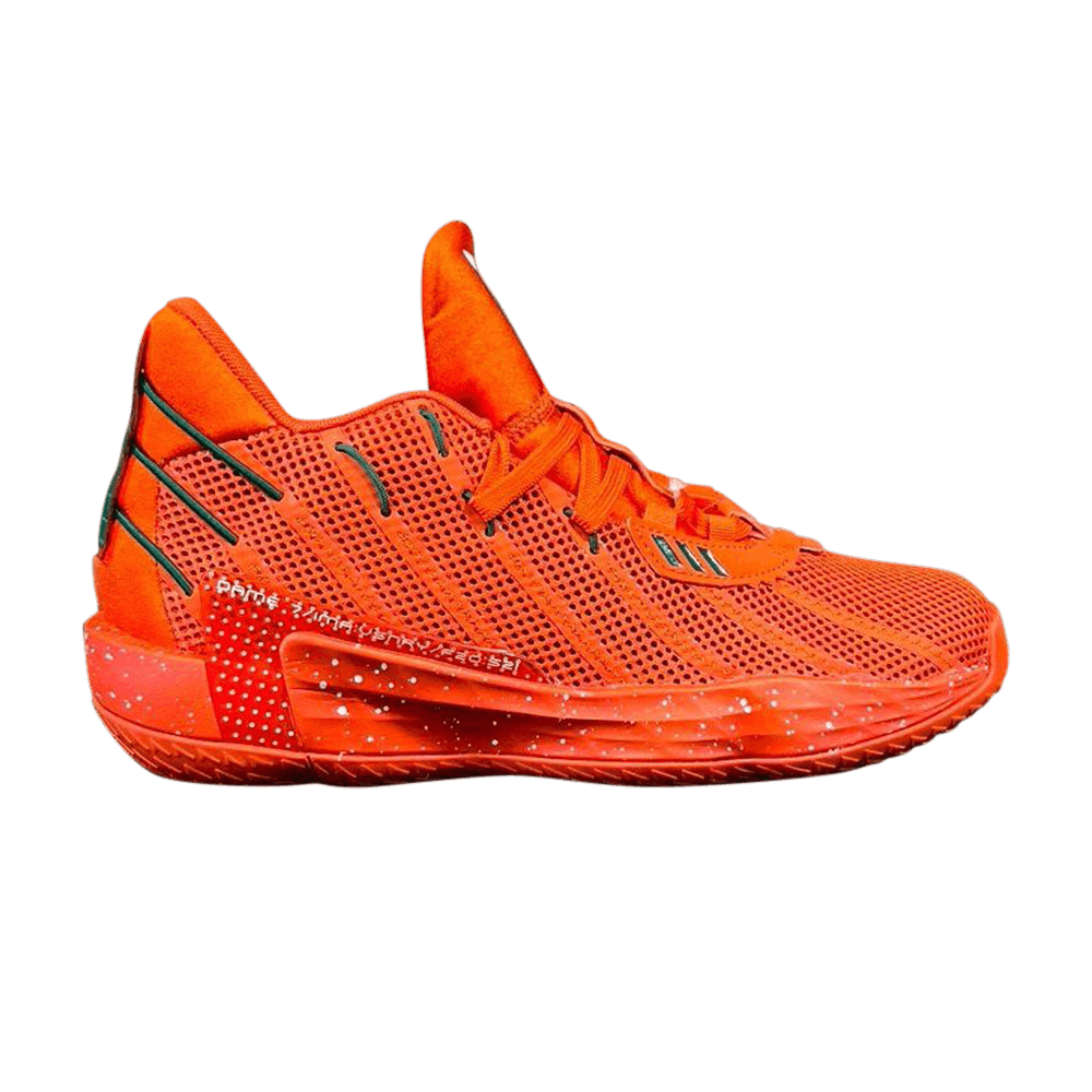 Кроссовки Adidas Dame 7 'Miami Hurricanes' PE