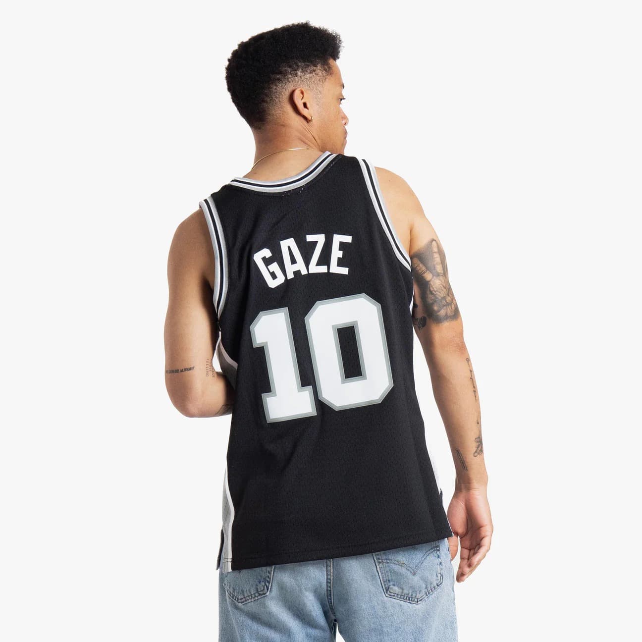 1998-99-San-Antonio-Spurs-Andrew-Gaze-10-Swingman-Hardwood-Classics-Black-Jersey-2