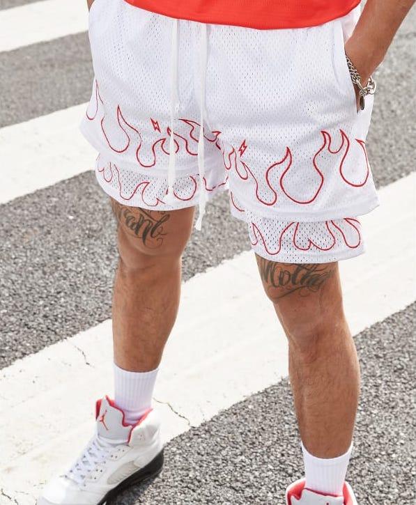 Спортивные шорты Ehot Flames White Shorts