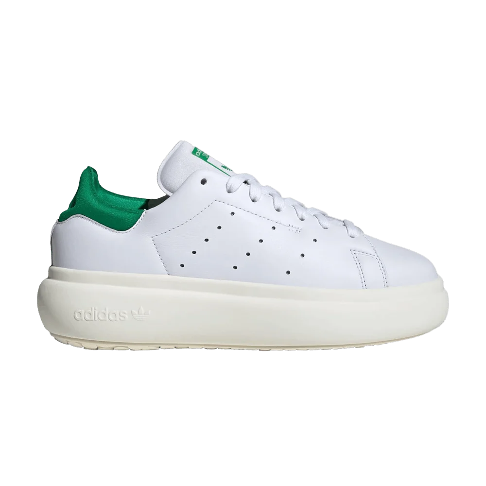 Krossovki-adidas-Wmns-Stan-Smith-Platform-White-Green