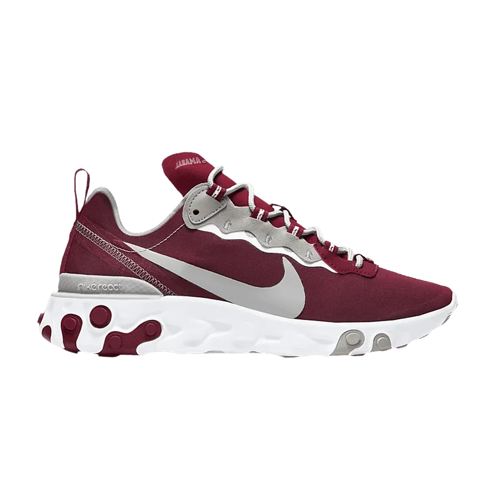 Кроссовки Nike React Element 55 'Alabama Crimson Tide'