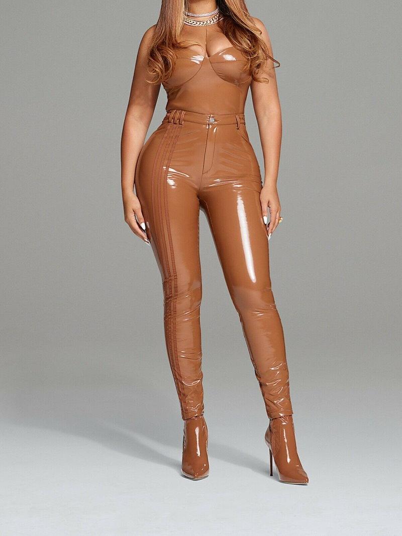 Спортивные брюки adidas Ivy Park Latex Pants Wild Brown