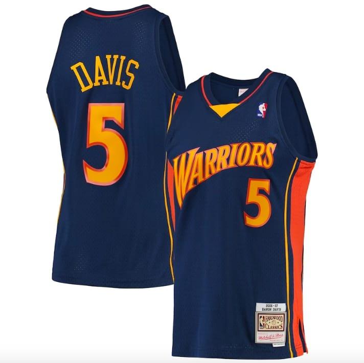 2006-07-Golden-State-Warriors-5-Baron-Davis-Mitchell-Ness-Navy-Jersey-1