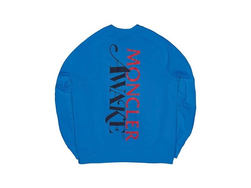 Толстовка Awake x Moncler Crewneck Blue