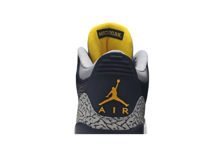 Кроссовки Air Jordan 3 Retro 'Michigan Wolverines' PE