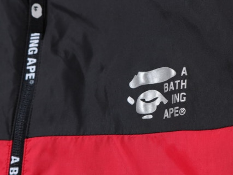 Куртка с капюшоном BAPE 2tone Hoodie Jacket Red