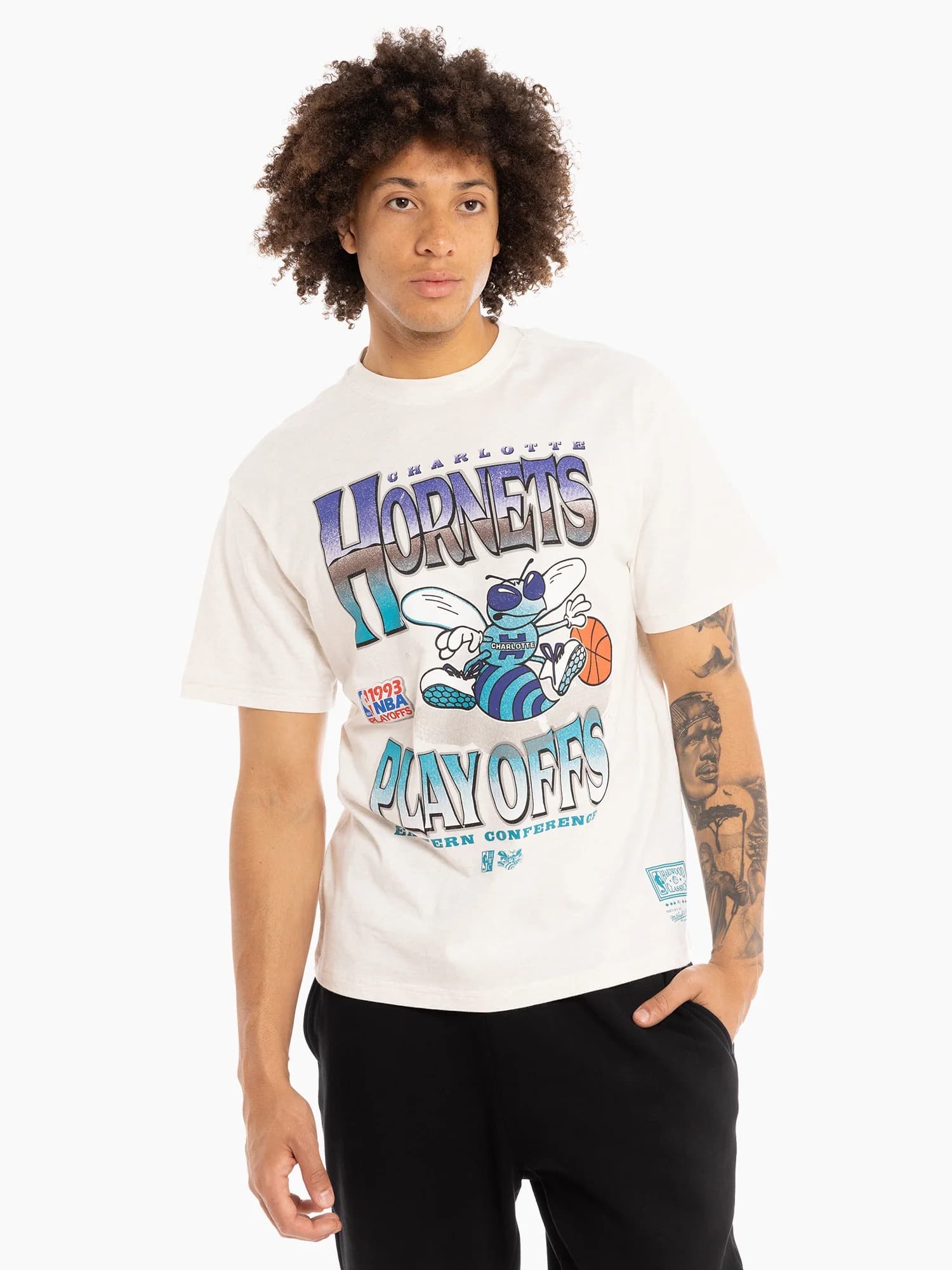 Футболка Mitchell & Ness Charlotte Hornets Metallic Vintage T-Shirt
