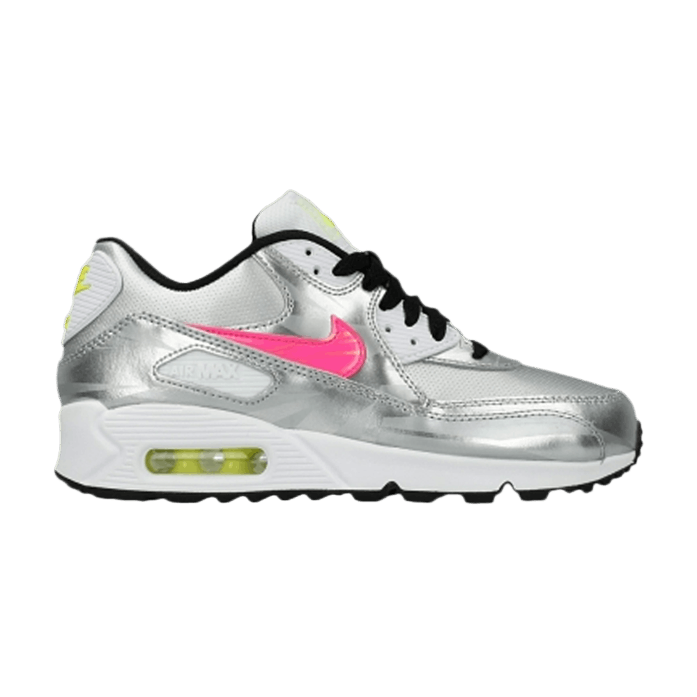 Кроссовки Nike Air Max 90 FB GS 'Metallic Silver Hyper Pink'