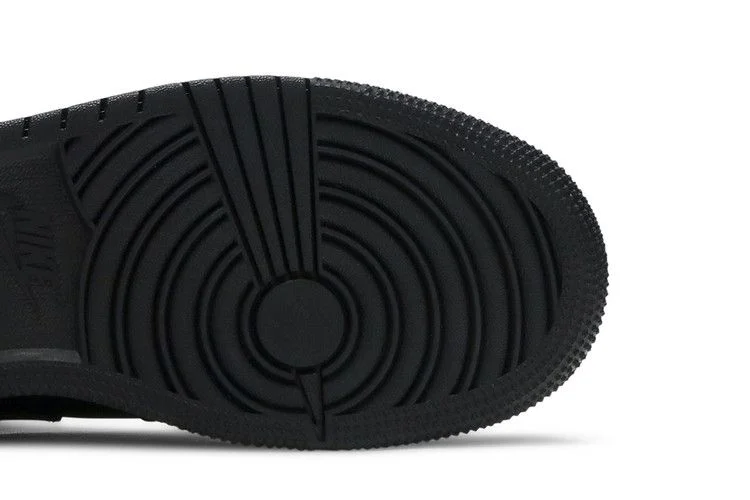 Кроссовки Air Jordan 1 Mid GS 'Triple Black' 2020