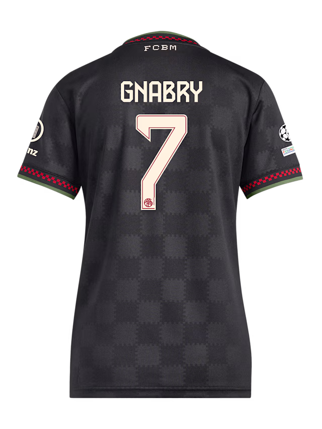 Женское футбольное джерси FC Bayern Munich Champions League Jersey 25-26 GNABRY 7