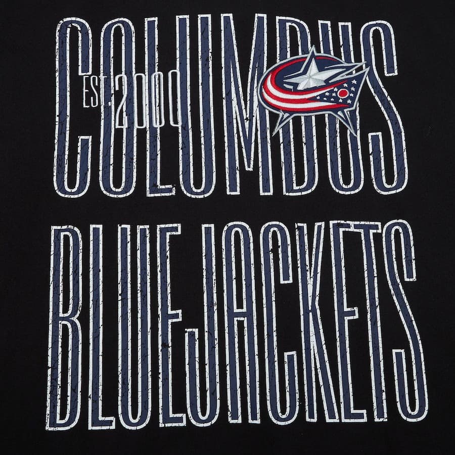 Футболка Mitchell & Ness Black Columbus Blue Jackets Team OG Premium T-Shirt