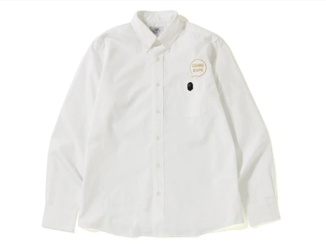 Рубашка BAPE x DSMG BD Shirt White