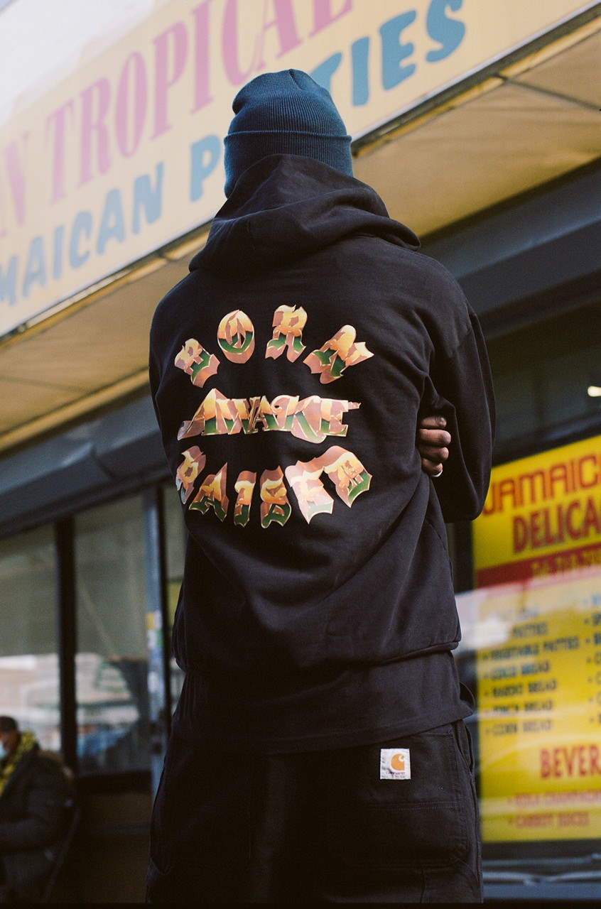 Худи Awake x Born X Raised Chrome Rocker Hoody Black