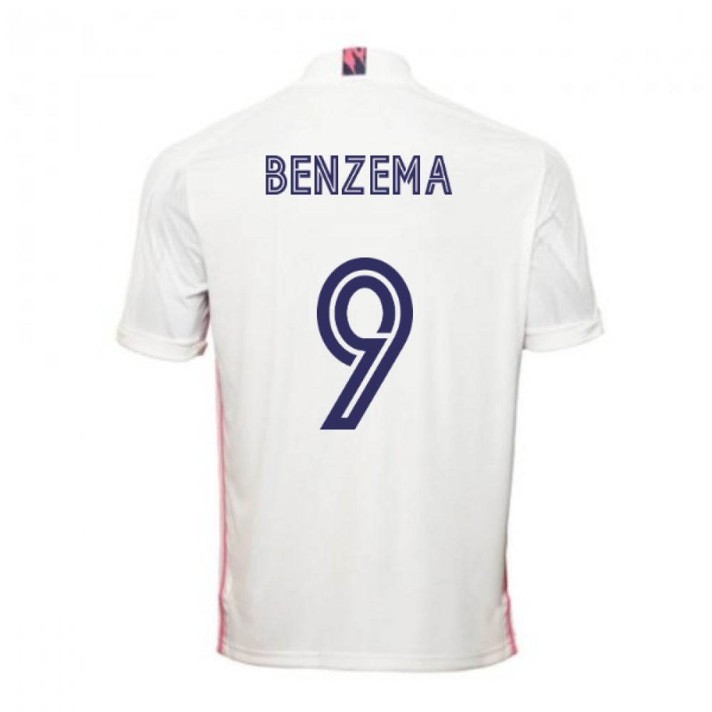 Футболка adidas Real Madrid 9 Benzema Home Authentic Shirt 20/21 Jersey White