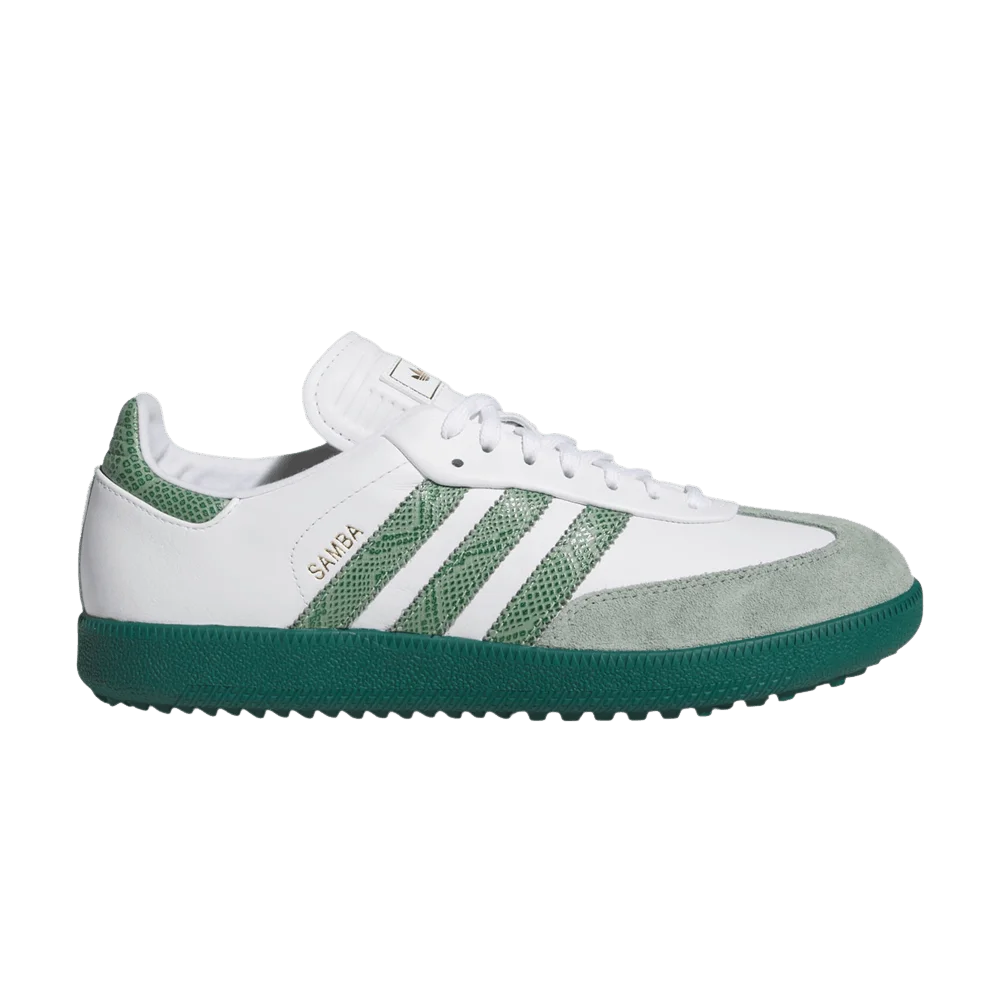 Krossovki-adidas-Samba-Spikeless-Golf-Cloud-White-Collegiate-Green