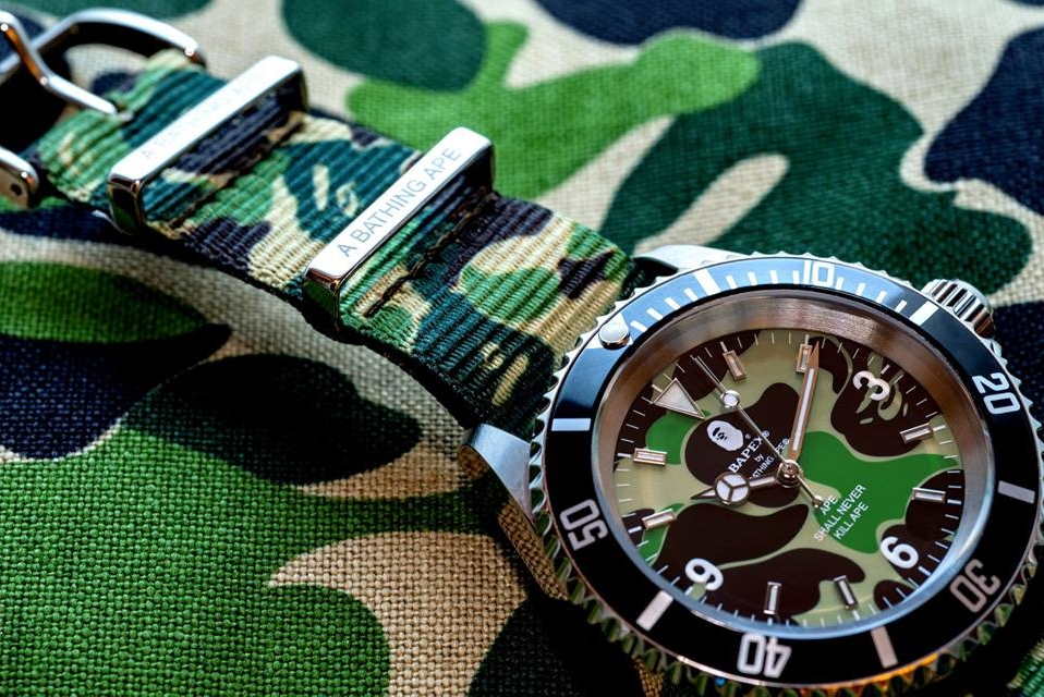 Наручные часы BAPE ABC Belt Type 1 Bapex Watch Green