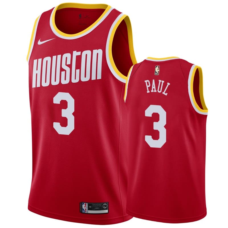 Баскетбольная джерси 2019-20 Houston Rockets #3 Chris Paul Classic Edition Red Swingman Jersey