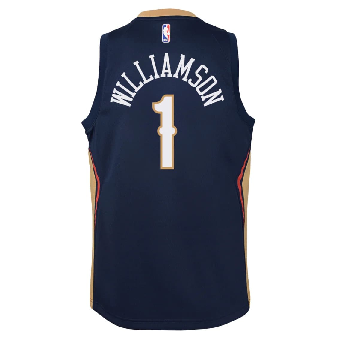 Баскетбольная джерси 2021-22 New Orleans Pelicans Zion Williamson #1 Youth Swingman Icon Edition Navy Jersey