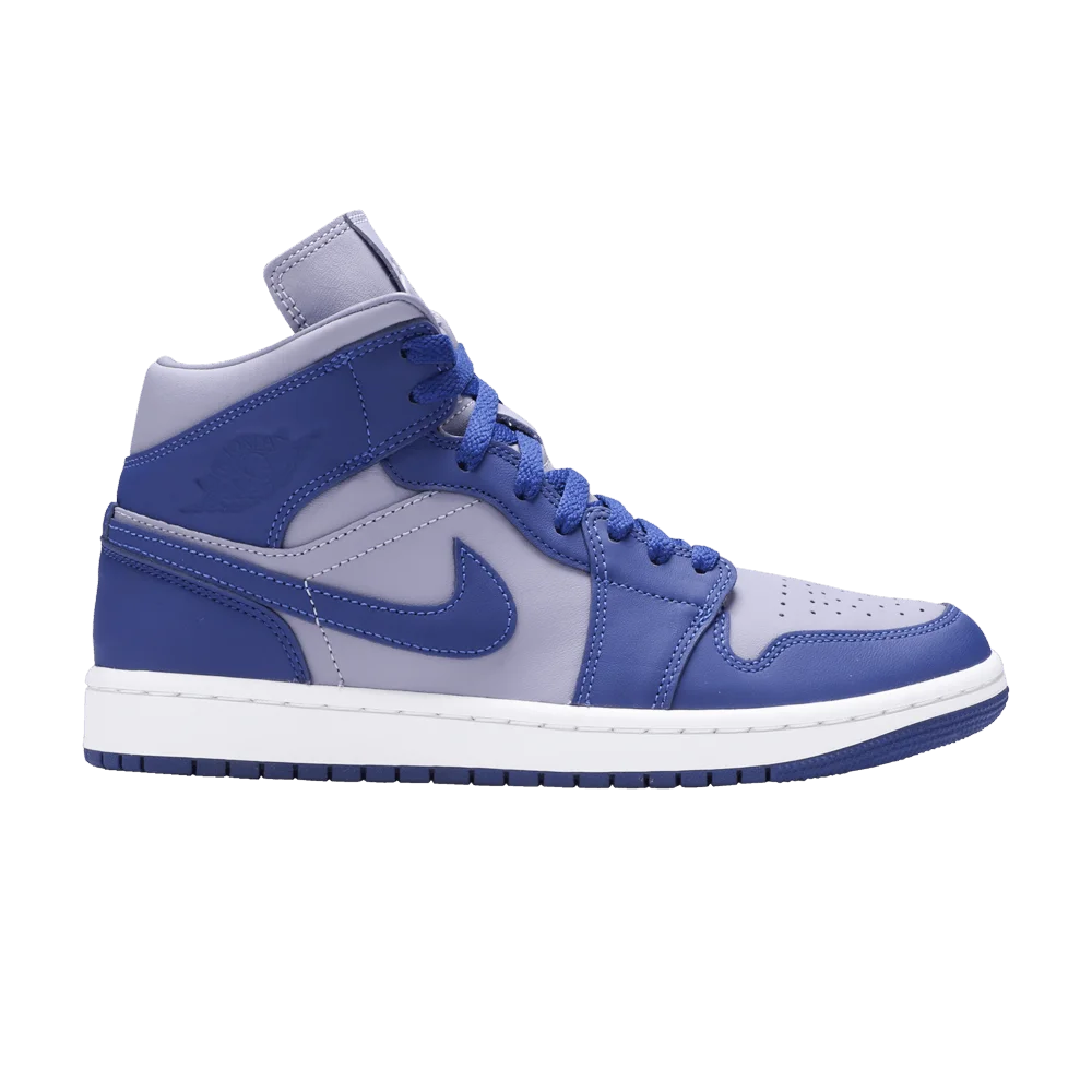 Кроссовки Wmns Air Jordan 1 Mid SE 'Iron Purple Deep Royal'