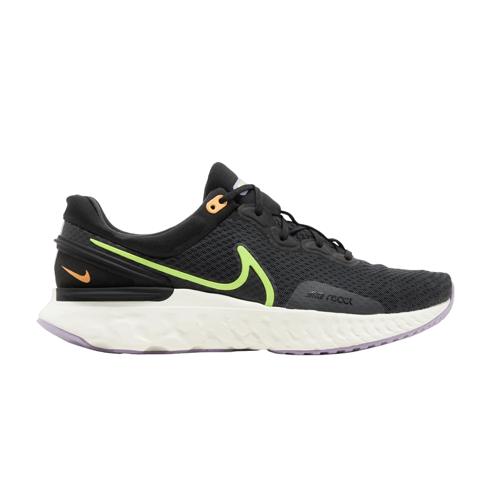 Krossovki-Nike-React-Miler-3-Anthracite-Ghost-Green