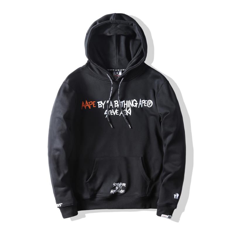 Худи AAPE x Steve Aoki Black