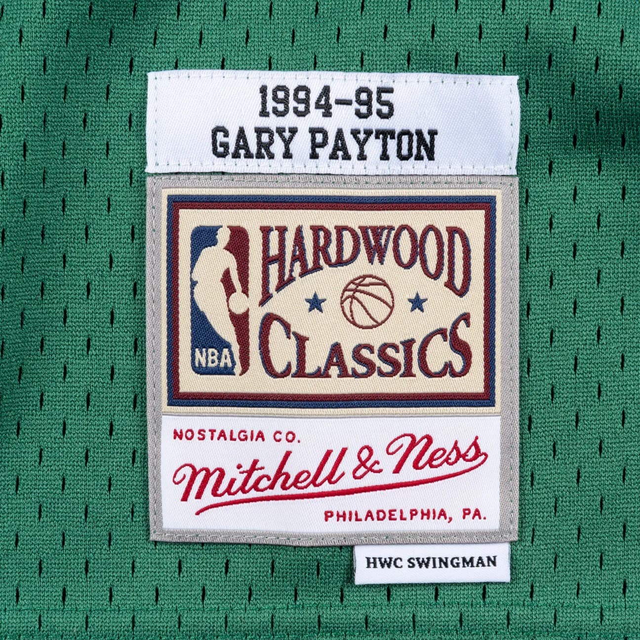 Баскетбольная джерси 1994-95 Seattle Supersonics Gary Payton #20 Swingman Hardwood Classics Green Jersey