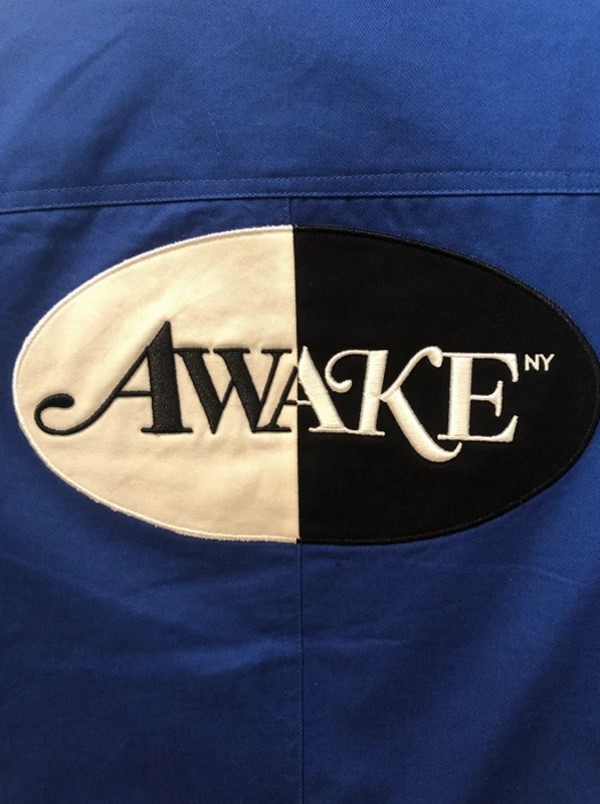 Куртка Awake Split Logo Harrington Patch Jacket Blue