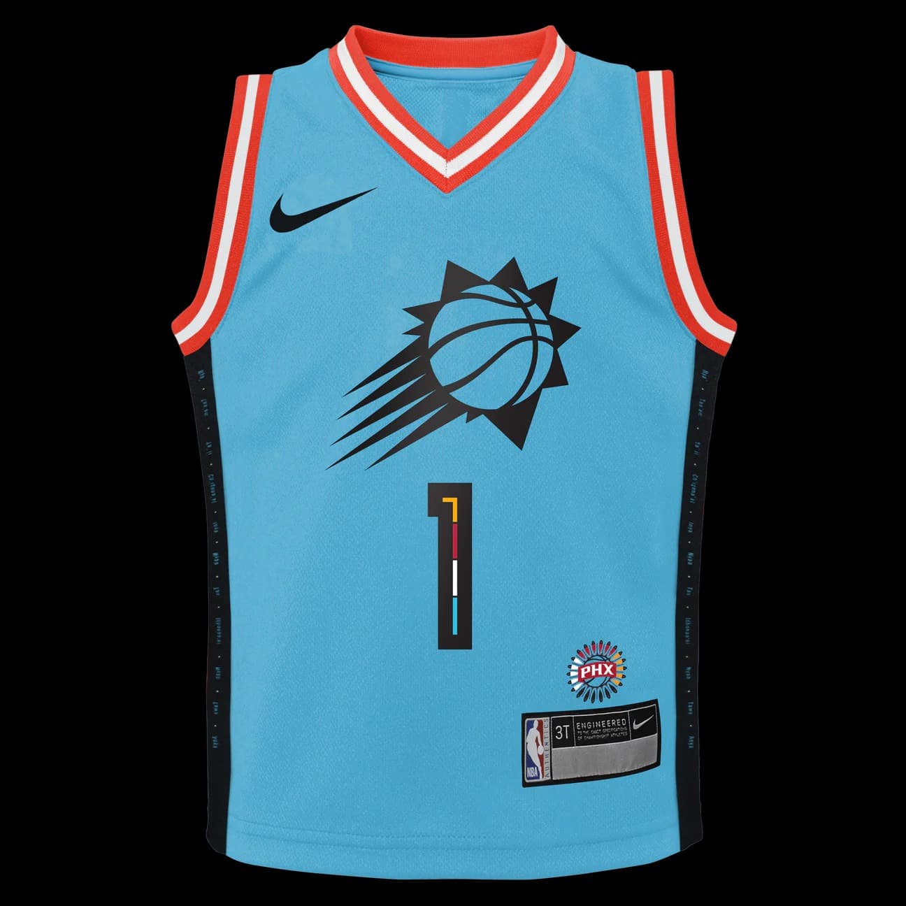 2022-23-Phoenix-Suns-Devin-Booker-1-Boys-Swingman-City-Edition-Teal-Jersey-2
