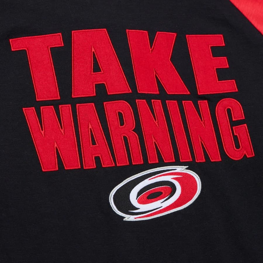 Лонгслив Mitchell & Ness Black Carolina Hurricanes Legendary Slub Long Sleeve T-Shirt