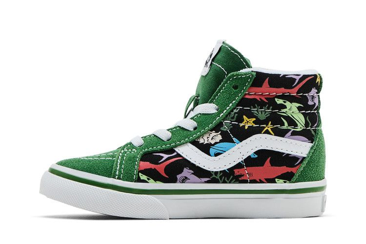 Кроссовки Vans Sk8-Hi Reissue Side Zip Toddler 'Sharks'