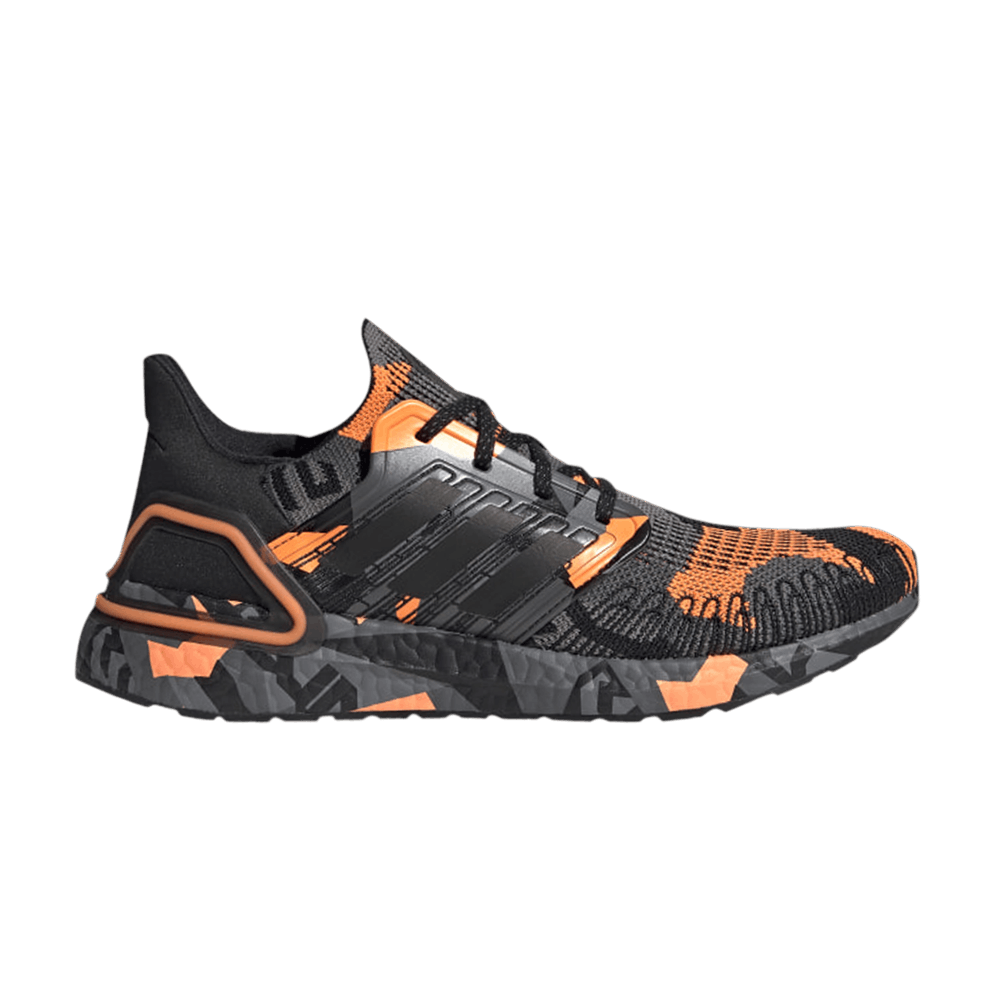 Кроссовки adidas UltraBoost 20 'Geometric Pack - Black Signal Orange'