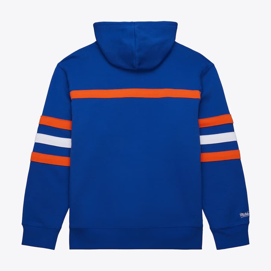 Худи Mitchell & Ness Royal New York Islanders Head Coach Fleece Pullover Hoodie