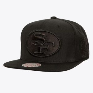 Mitchell-Ness-Black-San-Francisco-49ers-Pearl-Snapback-Hat-300x300