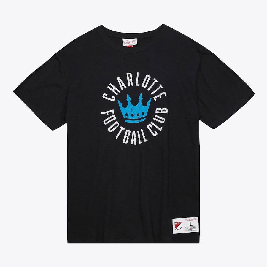 Футболка Mitchell & Ness Black Charlotte FC Legendary Slub T-Shirt