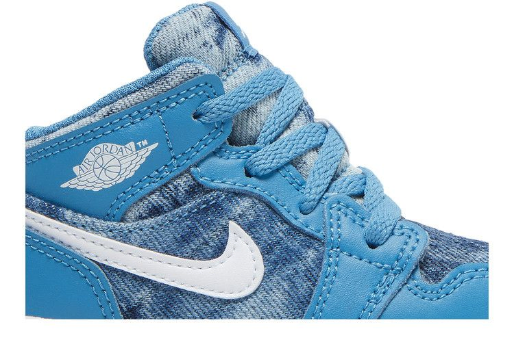 Кроссовки Air Jordan 1 Mid TD 'Washed Denim'