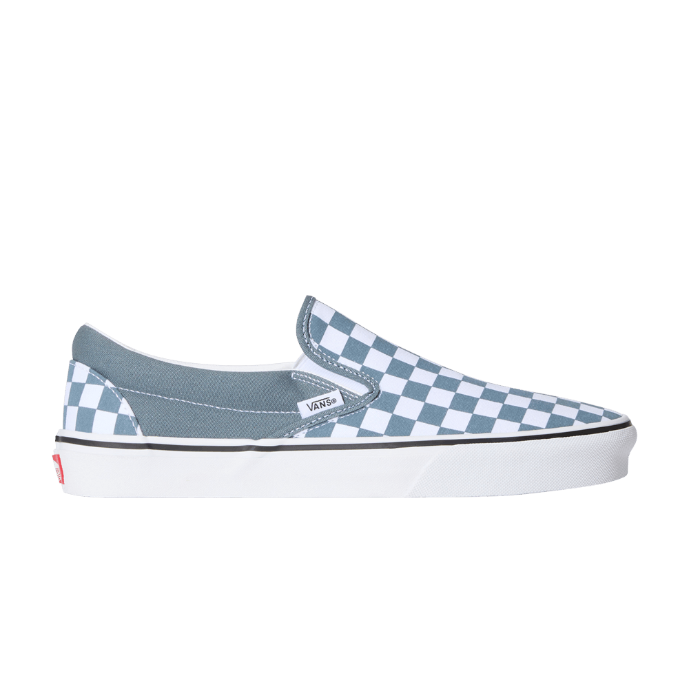 Кроссовки Vans Classic Slip-On 'Checkerboard - Stormy Weather Blue'