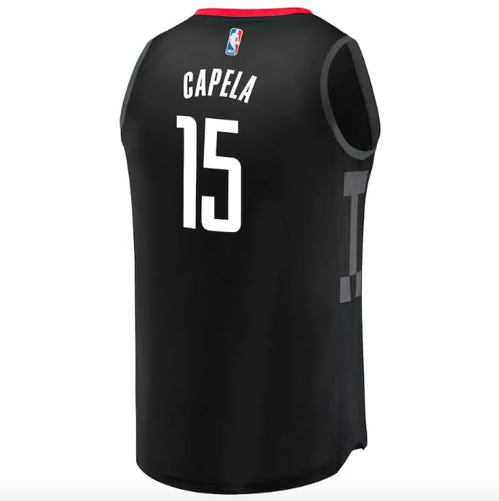 Баскетбольная джерси Houston Rockets #15 Clint Capela Fast Break Statement Black Jersey