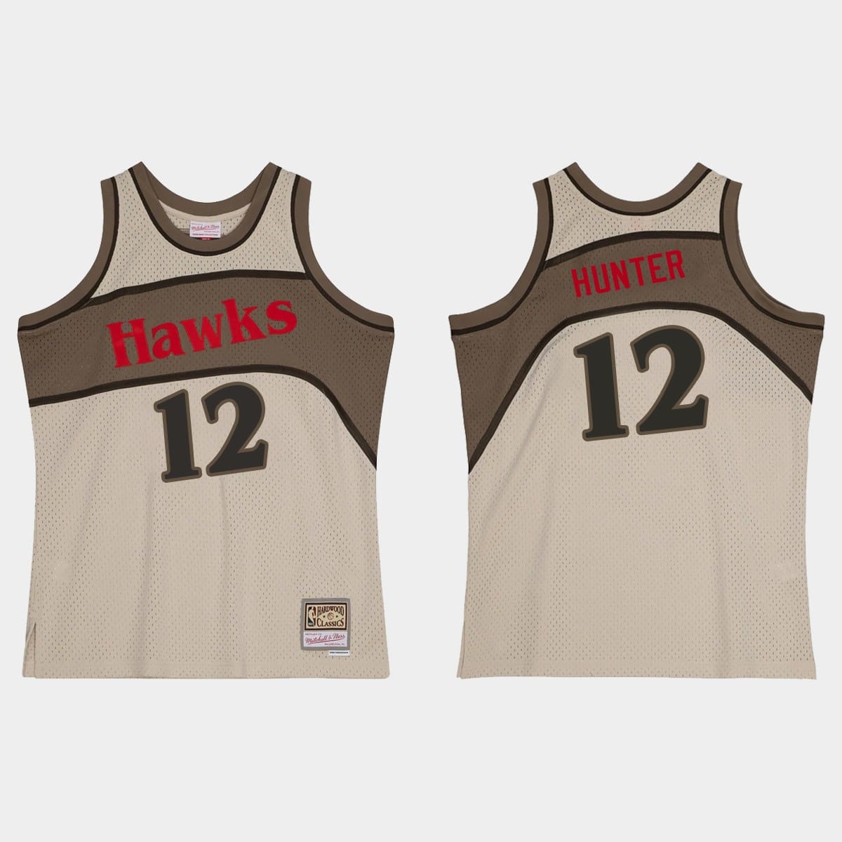 Баскетбольная джерси Atlanta Hawks #12 De’Andre Hunter Hardwood Classics Gray Jersey