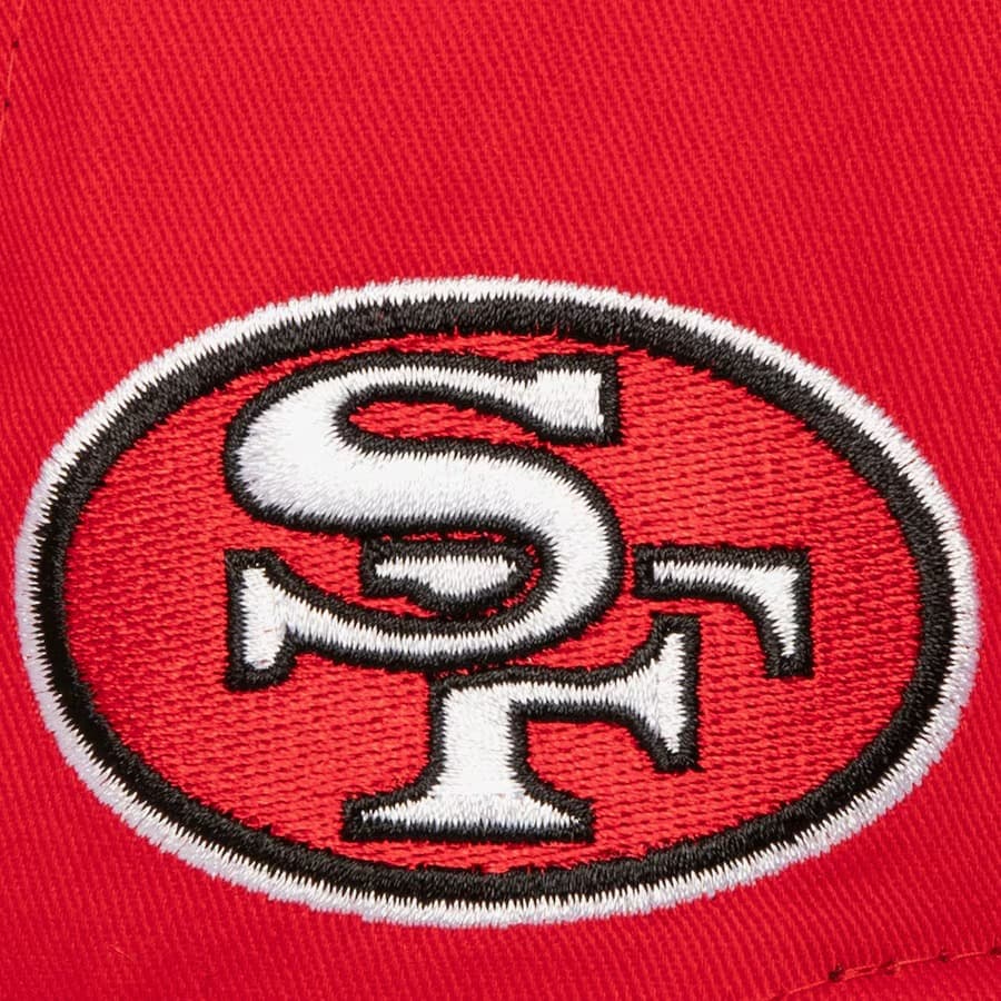 Бейсболка Mitchell & Ness Scarlet San Francisco 49ers Block Sweep Pro Adjustable Hat