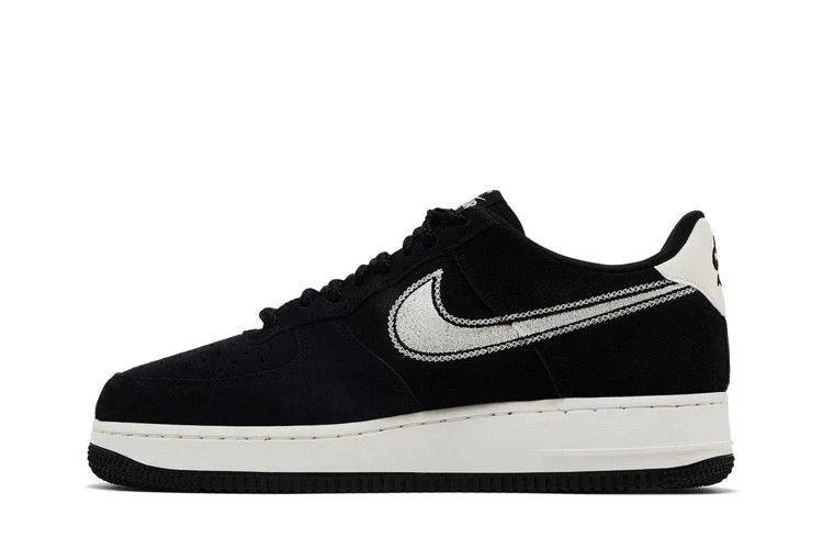 Кроссовки Nike Air Force 1 '07 LV8 'Embroidered Swoosh - Black Sail'
