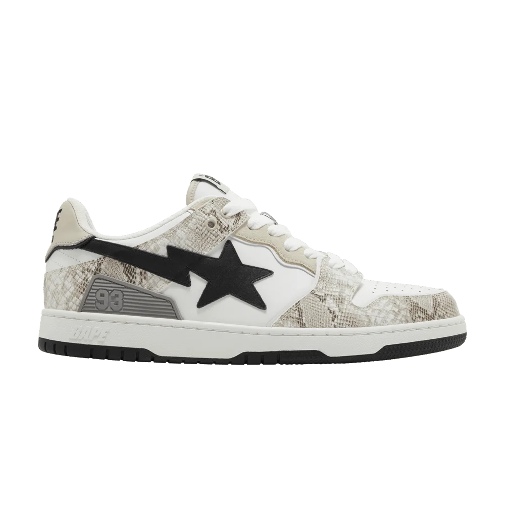 Krossovki-BAPE-Sk8-Sta-1-Beige-Snakeskin