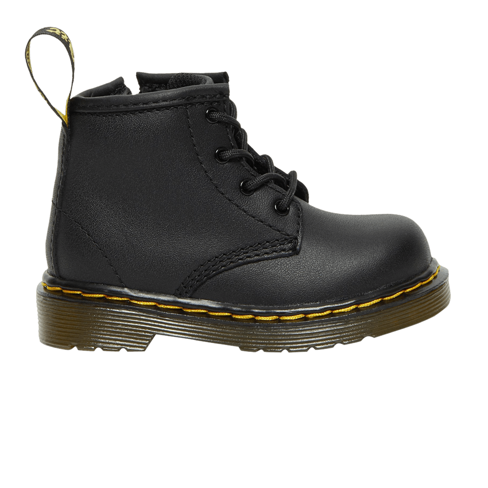 Кроссовки Dr. Martens 1460 Softy T Leather Lace Up Boot Toddler 'Black'
