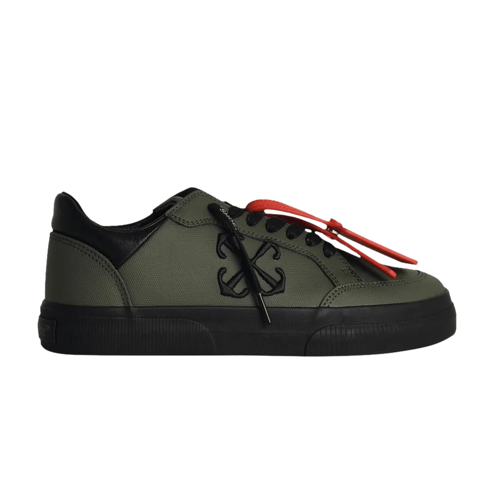 Krossovki-Off-White-New-Low-Vulcanized-Military-Green-Black